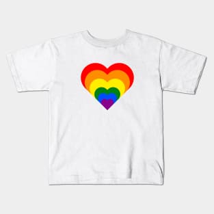 LGBT "HEART OF COLORS" Kids T-Shirt